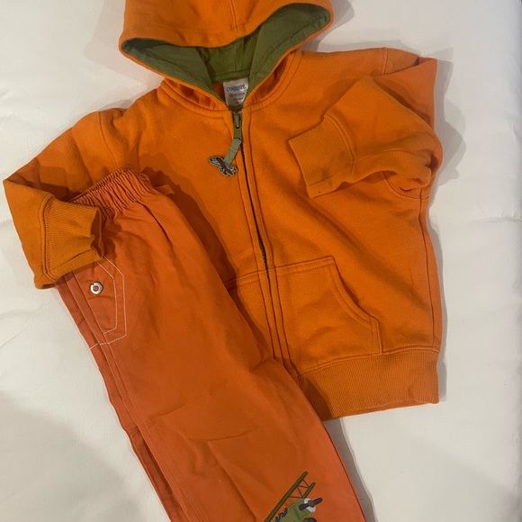 Gymboree Boy toddler 2pcs outfit airplane jacket and pant Sz 18-24 months - Picture 1 of 12